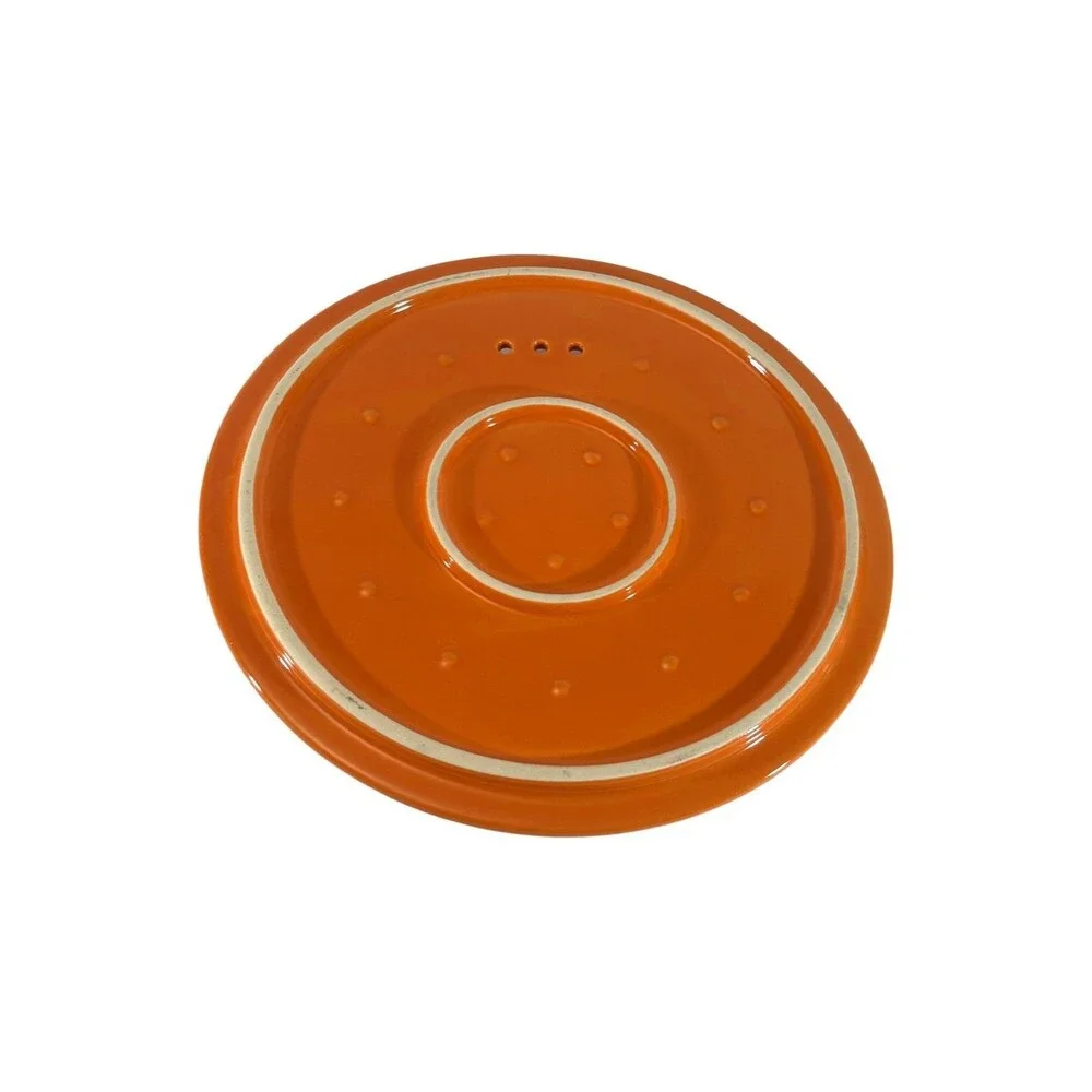Parini 2 Qt Flameproof Casserole Dish w/ Lid Orange